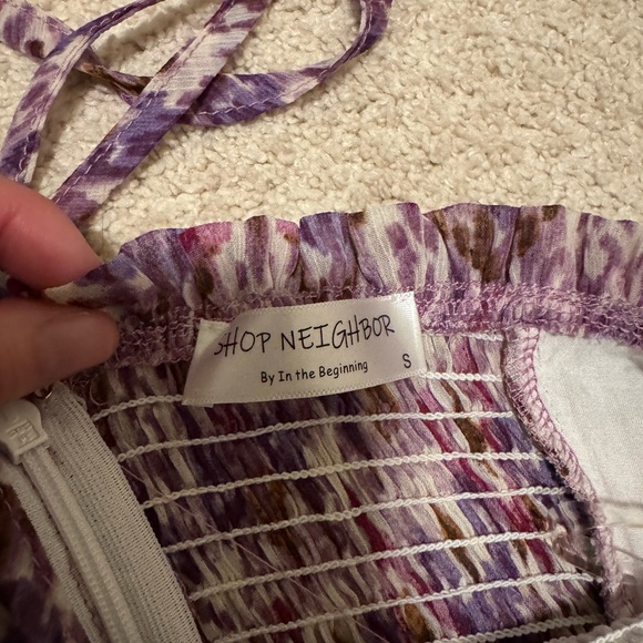 Shop Neighbor by in the beginning Purple Tiered Maxi Dress - Picture 2 of 3